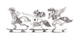  2020 anthro apple_bloom_(mlp) armor baron_engel bottomwear clothing cutie_mark_crusaders_(mlp) earth_pony equid equine friendship_is_magic graphite_(artwork) group headgear helmet hi_res horse mammal monochrome my_little_pony open_mouth pencil_(artwork) pony pterippus scootaloo_(mlp) shorts sweetie_belle_(mlp) traditional_media_(artwork) unguligrade_anthro wings 