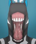  anthro bodily_fluids deanwolfwood digital_media_(artwork) equid equine horse male male_pred mammal mouth_shot nintendo open_mouth pok&eacute;mon pok&eacute;mon_(species) saliva solo teeth throat tongue video_games vore ych_(character) zebstrika 