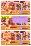  absurd_res applejack_(mlp) blonde_hair book comic dialogue english_text equid female feral friendship_is_magic furniture gutovi-kun hair hi_res mammal my_little_pony orange_body purple_body sitting table text twilight_sparkle_(mlp) 