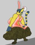 absurd_res aerotransor anch animal_crossing ankha_(animal_crossing) anthro arttransor big_butt butt easter female hi_res holidays huge_butt looking_back nintendo pinup pose solo video_games 