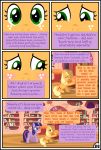  absurd_res applejack_(mlp) bedroom_eyes blush book clothing comic dialogue english_text equid female feral freckles friendship_is_magic furniture gutovi-kun hat headgear headwear hi_res mammal my_little_pony narrowed_eyes seductive sitting table text twilight_sparkle_(mlp) 