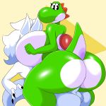  1:1 alien anthro big_breasts big_butt breasts butt cowgirl_position dinosaur duo female focus hi_res horn humanoid itisjoidok joid_(itisjoidok) looking_back male male/female mario_bros nintendo on_top penetration reptile scalie sex solo solo_focus thick_thighs video_games wide_hips yoshi 