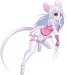  2020 alpha_channel ambiguous_gender anthro bottomwear clothed clothing digital_media_(artwork) girly hair looking_at_viewer mammal mouse murid murine purple_eyes rodent rudragon simple_background skirt solo transparent_background white_hair 