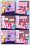  absurd_res applejack_(mlp) blonde_hair clothing dialogue english_text equid female feral fluttershy_(mlp) friendship_is_magic gutovi-kun hair hat headgear headwear hi_res letterbox mammal my_little_pony orange_body pinkie_pie_(mlp) rainbow_dash_(mlp) text twilight_sparkle_(mlp) 