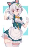  animal_ears artist_revision eol_9 kokkoro maid nekomimi pointy_ears princess_connect princess_connect!_re:dive thighhighs 