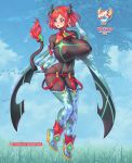  alternate_species animal_humanoid big_breasts blush bovid bovid_humanoid bovine bovine_humanoid breasts cattle_humanoid clothing female fungus hair horn horned_humanoid huge_breasts humanoid legwear mammal mammal_humanoid minecraft nipple_outline open_mouth pyra_(xenoblade) red_hair solo supersatanson thigh_highs video_games xenoblade_chronicles_2 