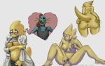  &lt;3 alphys anthro anus areola bite biting_lip blush bottomwear breast_squish breasts buckteeth butt certainlynotmatt clothed clothing coat eye_roll eyewear female fish front_view glasses hair hand_on_breast hi_res holding_butt lab_coat leaning leaning_forward looking_aside looking_pleasured marine masturbation navel nipples non-mammal_breasts nude open_mouth open_smile pants partially_clothed penetration ponytail presenting presenting_hindquarters pubes raised_clothing raised_shirt rear_view reptile scales scalie sex_toy sharp_teeth shirt sitting smile solo_focus spread_butt spreading squish standing tank_top teeth thought_bubble topwear under_boob undertale undoing_pants undressing undyne vaginal vaginal_masturbation vaginal_penetration video_games yellow_body yellow_scales 