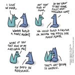  1:1 blue_body blue_fox_(foxes_in_love) blue_fur canid canine comic couple_(disambiguation) dialogue duo english_text feral fox foxes_in_love fur green_body green_fox_(foxes_in_love) green_fur hi_res mammal text 