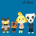  1:1 2020 album_cover animal_crossing avian beak bird black_eyes black_nose blathers_(animal_crossing) blue_background blue_eyes bow_tie brown_body brown_feathers canid canine canis cheltron3030 clothed clothing cover dipstick_ears domestic_dog eyebrows feathers female fur group hands_behind_back isabelle_(animal_crossing) k.k._slider k.k._slider_album_challenge looking_at_viewer male mammal meme multicolored_ears nintendo owl parody raccoon_dog shih_tzu shirt simple_background size_difference standing t-shirt tan_body tanuki text timmy_nook tommy_nook topwear toy_dog video_games weezer weezer_(blue_album) white_body yellow_beak yellow_body yellow_fur 