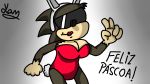  16:9 anthro bunny_costume clothing costume easter easter_bunny eulipotyphlan female hedgehog holidays mammal solo widescreen yans_horny1 