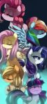  absurd_res applejack_(mlp) bodily_fluids equid equine eyes_closed feathered_wings feathers female feral fluttershy_(mlp) friendship_is_magic group hi_res horn looking_at_viewer loyaldis mammal my_little_pony pinkie_pie_(mlp) pterippus rainbow_dash_(mlp) rarity_(mlp) tears twilight_sparkle_(mlp) unicorn winged_unicorn wings 
