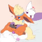  &lt;3 1:1 2020 absurd_res accessory alternate_color anal anal_penetration animal_genitalia animal_penis balls bite blue_eyes blush bodily_fluids canine_penis cum cum_in_ass cum_inside duo ear_bite eeveelution ejaculation fan_character feral flareon fur genital_fluids genitals giautum_(character) hands-free headband hi_res knot lime_flareon_(character) lying male male/male male_penetrating multicolored_body multicolored_fur nintendo nude on_back on_lap one_eye_closed open_mouth orange_body orange_fur orgasm pawpads paws penetration penis plattyneko pok&eacute;mon pok&eacute;mon_(species) purple_body purple_eyes purple_fur simple_background tongue tongue_out two_tone_body two_tone_fur video_games white_body white_fur zangoose 