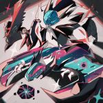  commentary commentary_request creature dreishzu french_commentary gen_7_pokemon legendary_pokemon lunala mixed-language_commentary no_humans pokemon pokemon_(creature) solgaleo tapu_koko 