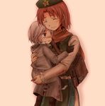  alternate_hair_length alternate_hairstyle braid carrying child hat hong_meiling izayoi_sakuya multiple_girls nagasawa_(tthnhk) red_hair short_hair silver_hair touhou twin_braids younger 