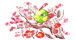  gen_2_pokemon natu no._017 no_humans oekaki pokemon pokemon_(creature) simple_background tree 