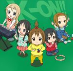  akiyama_mio bad_id bad_pixiv_id black_eyes black_hair blonde_hair blue_eyes blush bow bowl bowtie box brown_eyes brown_hair cagayake!_girls_pose cardboard_box castanets child chopsticks forehead hair_bobbles hair_ornament hairband harmonica high_ponytail hirasawa_yui hood hoodie instrument k-on! kotobuki_tsumugi long_hair mary_janes mikan_box multiple_girls nakano_azusa overalls pants pirano shoes skirt smile sweater_vest tainaka_ritsu tambourine younger 