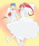  couple dress good_end happy kamina tengen_toppa_gurren-lagann tengen_toppa_gurren_lagann tuxedo wedding wedding_dress yoko_littner yoko_ritona 