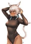  animal_ears final_fantasy final_fantasy_xiv haimerejzero miqo&#039;te sweater tail 