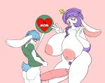  absurd_res anonymous_artist anthro balls big_balls big_breasts big_penis bottomless breasts butt clothed clothing duo female genitals hi_res huge_balls huge_breasts huge_penis hyper hyper_balls hyper_breasts hyper_genitalia hyper_penis implied_incest incest_(lore) lagomorph leporid male male/female mammal marco_(angstrom) marie_(angstrom) mother mother_and_child mother_and_son parent parent_and_child partially_clothed penis pubes rabbit son 