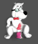  absurd_res anthro bodily_fluids canid canine canis cum domestic_dog fuzefurry genital_fluids hi_res jay_ward_productions male mammal mr._peabody mr._peabody_and_sherman solo tagme 