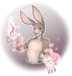  alpha_channel charm charming colored fantasy happy hare hi_res lagomorph leporid magic magic_user magician male mammal narusewolf nude pose rabbit sketch solo 