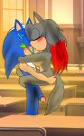  alice_kaster anthro big_breasts big_penis blue_body blue_fur blush breasts canid canine canis duo eulipotyphlan female fur genitals hedgehog hi_res highlights_(coloring) kissing male male/female mammal markings married_couple neotic_kaster passionate penis red_highlights sex sonic_the_hedgehog_(series) standing standing_sex unknown_artist wolf 