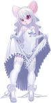  alpha_channel ambiguous_gender anthro armwear bridal_gauntlets clothed clothing dress fur girly hair hi_res jewelry legwear mammal mirage_(lunarmihari) mouse murid murine necklace open_mouth pink_eyes pink_nose rodent rudragon simple_background solo stockings thigh_highs transparent_background veil wedding_dress white_body white_fur white_hair 