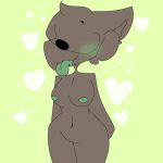  1:1 anthro blush breasts domestic_cat felid feline felis female fur humanoid katt looking_at_viewer mammal nipples nude simple_background solo 