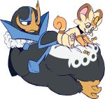  abdominal_bulge after_vore alpha_channel ambiguous_gender belly belly_rub big_belly duo empoleon feral lying meowth nintendo on_back pok&eacute;mon pok&eacute;mon_(species) sitting_on_person thornbeast video_games vore 