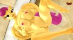  16:9 3d_(artwork) 4k absurd_res anthro anthrofied bed big_breasts breasts digital_media_(artwork) equid equine female friendship_is_magic furniture genitals hi_res holding_breast loveslove lying mammal my_little_pony nipples nude on_back pterippus pussy scootaloo_(mlp) solo widescreen wings 