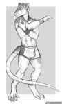  2020 5_fingers 5_toes anthro barefoot boxers_(clothing) clothed clothing digital_media_(artwork) fingers hi_res male mammal monochrome murid murine rat rodent solo standing tanutanuki toes underwear 