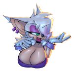  alpha_channel areola big_breasts bigdad breasts bust_portrait chiropteran clothing female gloves hair hair_over_eye handwear mammal one_eye_obstructed portrait rouge_the_bat simple_background solo sonic_the_hedgehog_(series) transparent_background 