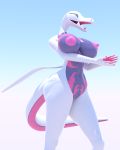  absurd_res anthro applause areola big_areola big_breasts breasts female genitals hi_res huge_filesize humanoid_fingers lizard nintendo nipples nude pok&eacute;mon pok&eacute;mon_(species) pussy reptile reptilligator salazzle scalie shiny_pok&eacute;mon solo video_games 