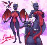  activision anthro anthrofied anus breast_grab breast_squeeze breasts butt claws cynder dragon english_text eyes_closed female feral front_view genitals green_eyes hand_on_breast hi_res holding_breast horn membrane_(anatomy) membranous_wings narrowed_eyes nipples nude open_mouth pussy rear_view scalie smile solo sovesute spyro_the_dragon standing teeth text thick_thighs video_games wide_hips wings 