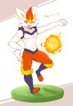  anthro athletic ball cinderace cotton_(artist) featureless_crotch lagomorph looking_at_viewer male mammal muscular muscular_male nintendo pecs pok&eacute;mon pok&eacute;mon_(species) pok&eacute;morph soccer_ball solo toned_body video_games white_body 