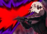  1girl armor artoria_pendragon_(all) black_armor blonde_hair breastplate cowboy_shot dark_excalibur fate/grand_order fate/stay_night fate_(series) heaven&#039;s_feel hyury looking_away mask mask_over_one_eye saber saber_alter short_hair solo yellow_eyes 