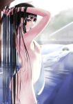  bathing houraisan_kaguya indica naked nipples touhou wet 