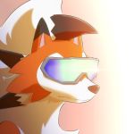  1:1 2019 black_ears dusk_lycanroc fur kemonobito lycanroc multicolored_body multicolored_ears multicolored_fur nintendo orange_body orange_ears orange_fur pink_inner_ear pok&eacute;mon pok&eacute;mon_(species) solo video_games white_body white_fur 