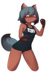  5_fingers absurd_res anthro black_body black_fur black_hair black_nose blue_body blue_eyes blue_fur blue_hair blush brand_new_animal breasts brown_body brown_fur canid canine clothed clothing female fingers fluffy fluffy_tail fur hair hi_res looking_at_viewer mammal michiru_kagemori multicolored_body multicolored_eyes multicolored_fur multicolored_hair pink_eyes portrait raccoon_dog small_breasts solo studio_trigger tanuki thaiduongngo72 three-quarter_portrait 