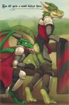  2020 anal anthro anthro_on_anthro bodily_fluids butt clothed clothing cum cum_in_ass cum_inside dragon drakhan duo english_text genital_fluids green_body green_scales horn licking_cum lizardlars male male/male oral outside pants_down partially_clothed raised_tail red_eyes rimming scales scalie sex side_view spitey standing text wings yellow_eyes 