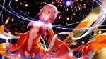  1girl absurdres bare_shoulders breasts center_opening detached_sleeves fingerless_gloves gloves guilty_crown hair_ornament hairclip highres huge_filesize long_hair looking_at_viewer medium_breasts pink_hair red_eyes solo twintails yijian_ma yuzuriha_inori 