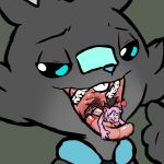  1:1 2019 3_fingers 5_fingers ambiguous_gender anthro blue_eyes blue_nose bodily_fluids body_in_mouth buckteeth ceonn digital_drawing_(artwork) digital_media_(artwork) drooling duo fan_character feral final_fantasy fingers flat_colors fur grey_body grey_fur grey_hands imminent_vore lagomorph larger_ambiguous larger_feral macro mammal micro micro_abuse micro_on_macro moogle mouth_shot muhny nintendo open_mouth palate pink_body pink_fur pink_nose pink_tongue pok&eacute;mon pok&eacute;mon_(species) saliva scorbunny size_difference size_play smaller_ambiguous smaller_anthro square_enix teeth throat tongue tongue_out tsumi_(strawberrymog) uvula video_games vore 