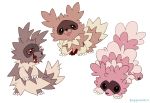  brown_eyes commentary creature english_commentary fangs full_body gen_3_pokemon little-forget-me-not looking_at_viewer no_humans pokemon pokemon_(creature) tongue tongue_out zigzagoon 