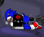  anal ancient-onyx anthro bodily_fluids bound butt cum cum_in_ass cum_inside fucking_machine gag gagged genital_fluids hi_res machine male solo sonic_the_hedgehog sonic_the_hedgehog_(series) steam sweat tape tape_gag tears 