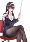  business_suit cleavage kasumigaoka_utaha pantyhose ributsu saenai_heroine_no_sodatekata 