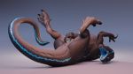  16:9 3d_(artwork) 4k absurd_res allosaurid allosaurus autlizard black_body black_scales blender_(software) blue_body blue_scales claws digital_media_(artwork) digitigrade dinosaur feet female feral fingering fingering_self genitals grey_body grey_scales hi_res looking_at_viewer lying masturbation on_back open_mouth pussy reptile scales scalie solo spread_pussy spreading theropod tongue vaginal vaginal_masturbation whiteperson widescreen ziina 