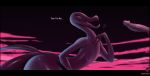  2020 anthro black_background breath catcouch disembodied_penis duo english_text erection genitals glans hi_res male nintendo nude open_mouth penis pink_text pok&eacute;mon pok&eacute;mon_(species) salazzle simple_background solo_focus text tongue video_games 
