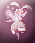  :o bunny bunny_focus commentary creature english_commentary full_body gen_7_pokemon heart looking_at_viewer magearna magearna_(normal) mythical_pokemon no_humans peyton_(partyhorn) pokemon pokemon_(creature) purple_background purple_theme signature simple_background solo standing standing_on_one_leg 