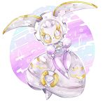  accidentalsketch commentary creature english_commentary full_body gen_7_pokemon highres looking_at_viewer magearna magearna_(normal) mythical_pokemon no_humans pokemon pokemon_(creature) purple_theme smile solo standing 