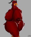  avian big_breasts bigshow bird breasts celeste_(disambiguation) female galliform horn nude overweight phasianid solo turkey wide_hips 